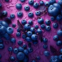 blueberry 3d purple background photo