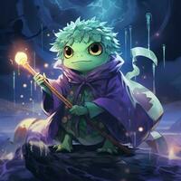 character frog wizard photo