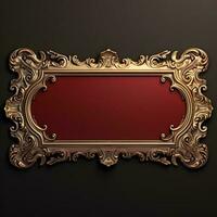 luxury frame 2d design illustration photo