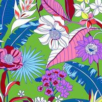 floral abstract pattern suitable for textile and printing needs vector