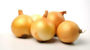 Photo of Onions isolated on white background