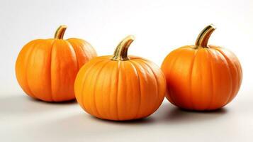 Photo of Pumpkins isolated on white background