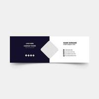 Elegant minimal and corporate email signature flat mail design template vector