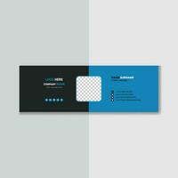 Corporate email signature template design vector