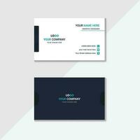 Modern and clean business card template design vector