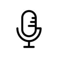 estudio micrófono. podcast micrófono. retro micrófono icono. vector. vector