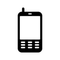 Cellular phone with communication antenna. Vector. vector