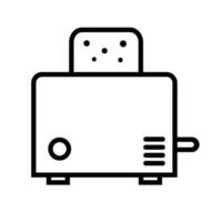 Simple toaster icon. Bread toaster. Vector. vector