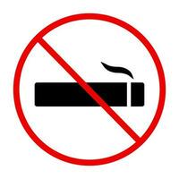 No smoking symbol. Tobacco restricted area. Vector. vector