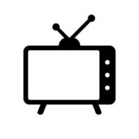 Retro TV with antenna. Vector. vector