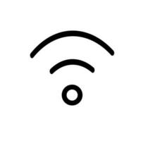 Thin Wi-Fi icon. Editable vector. vector