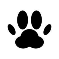 Cat and dog paw pad icon. Vector. vector