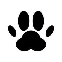 Cat and dog paw pad icon. Vector. vector