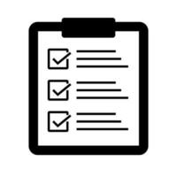 Survey form and clipboard icon. Research icon. Vector. vector