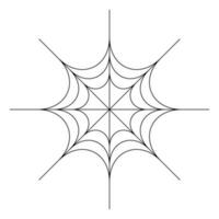 Delgado araña web icono. vector. vector