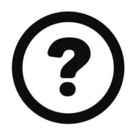 Round question mark icon. Mystery or query. Help. Vector. vector