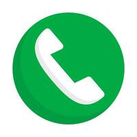 Flat design phone icon. Call. Vector. vector