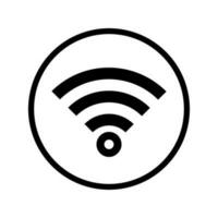 Circular Wi-Fi or radio frequency icon. Vector. vector