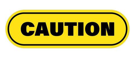 CAUTION logo. Construction site and alert. Vector. vector