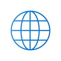 Globe icon. Browser icon. Network. Vector. vector