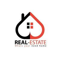 Free vector real estate logo template design