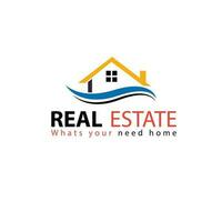 Free vector real estate logo template design