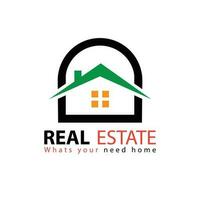 Free vector real estate logo template design