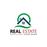 Free vector real estate logo template design