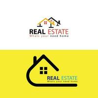 Free vector real estate logo template design