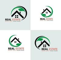 Free vector real estate logo template design