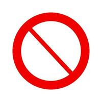 Prohibited sign. Restriction or warning. Vector. vector