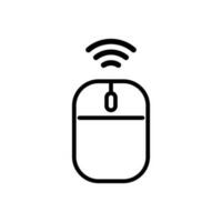 Wireless mouse and radio icons. Vector. vector