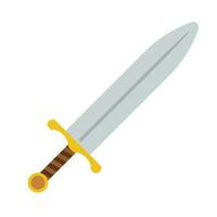 Flat design sword icon. Game item. Vector. vector