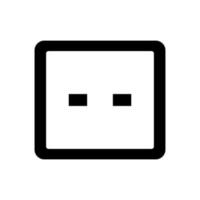 Simple socket icon. An outlet socket. Vector. vector