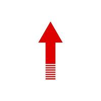 Up arrow icon. Increase. Enhancement. Vector. vector