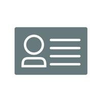 Flat design nameplate icon. Business cards and identification card. Vector. vector