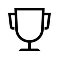 Simple trophy cup. Award. Vector. vector