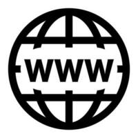 WWW web browser icon. Internet browser. Vector. vector