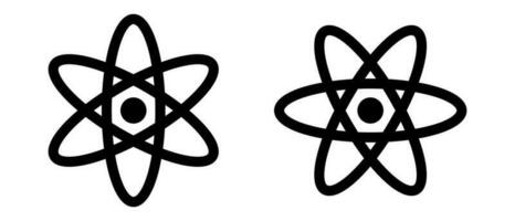 Atom icons set. Elements. Vectors. vector