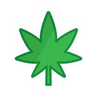 Modern hemp leaf. Marijuana leaf. Cannabis. Vector. vector