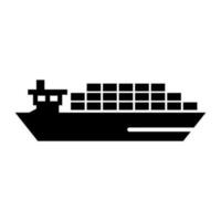 Cargo Carrier Icon. Sea transport. Shipping. Vector. vector