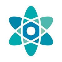 Atomic logo. Chemistry and atomic. Vector. vector