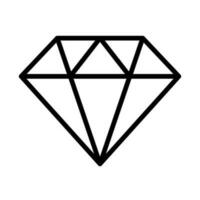 sencillo diamante icono. joyas. joya. vector. vector