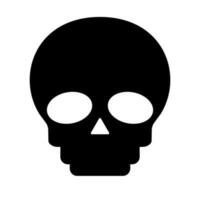 Skull silhouette icon. Skeleton. Vector. vector