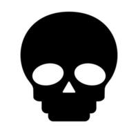 Skull silhouette icon. Skeleton. Vector. vector