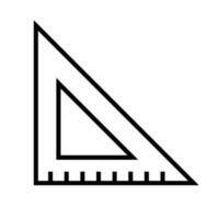 Simple triangle ruler icon. Vector. vector