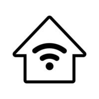 casa y Wifi icono. hogar automatización icono. vector. vector