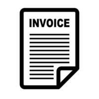 Simple invoice icon. Statement. Vector. vector