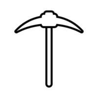 Simple pickaxe icon. Mining item. Vector. vector