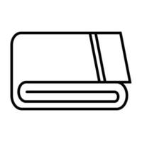 Folded and clean towel icon. Vector. vector